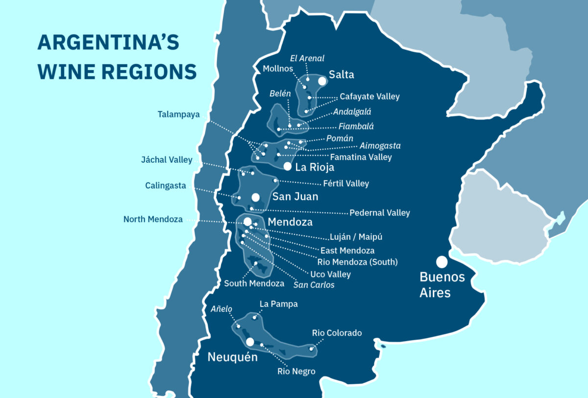 Wine regions Argentina