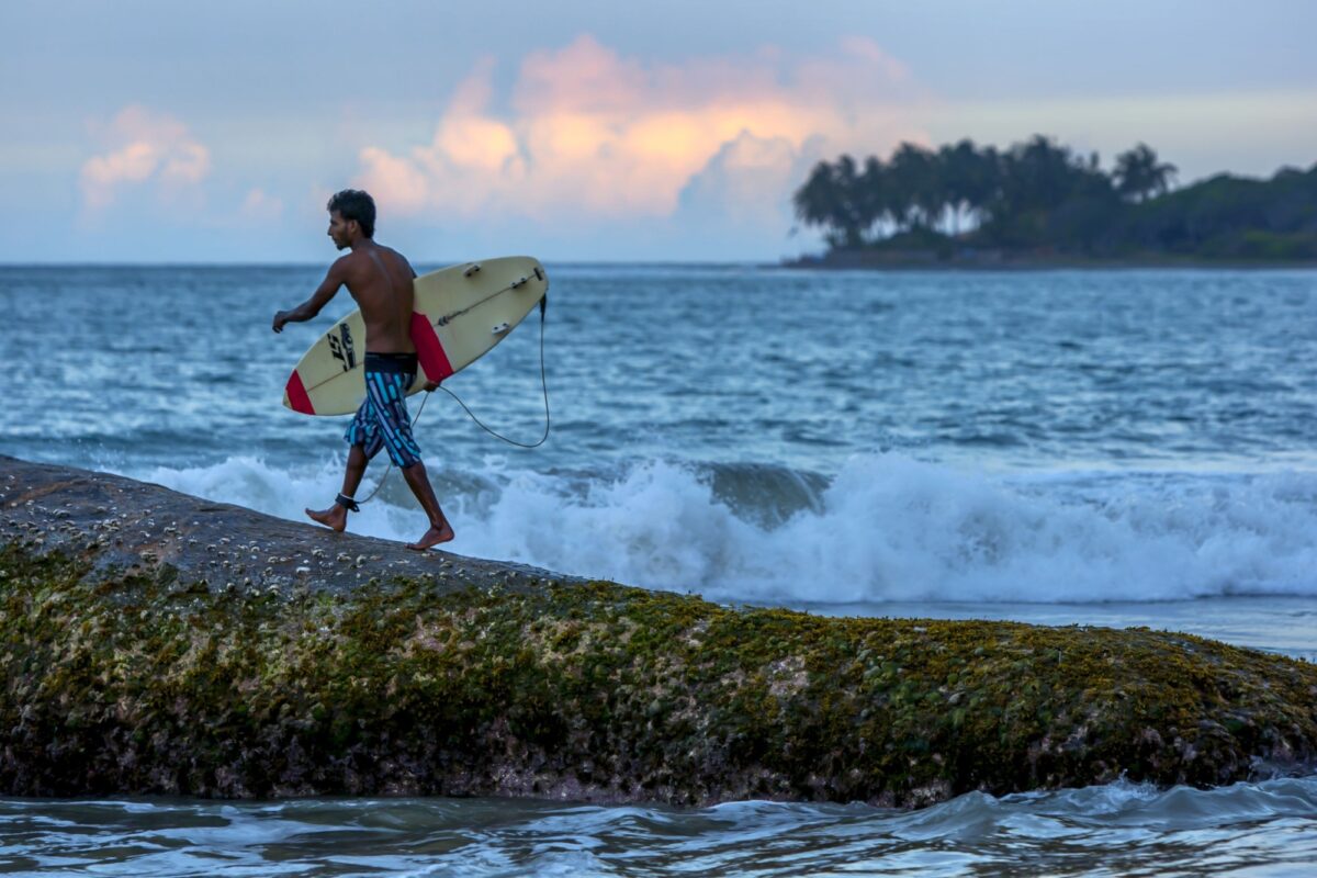 Surfing at Arugam Bay