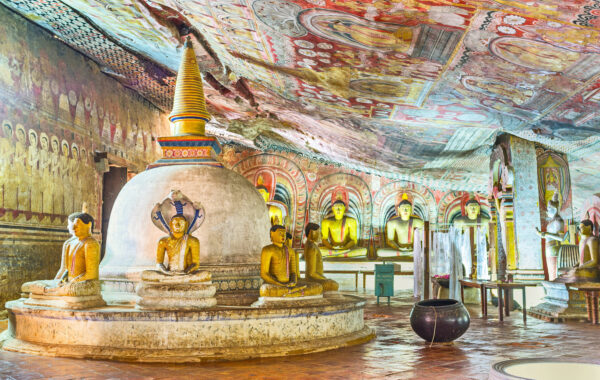 Get lost in the caves of Dambulla