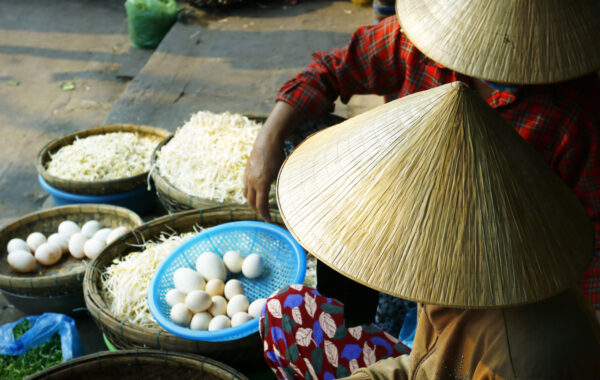 Sample authentic street food in Hanoi