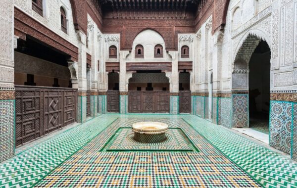 Soak up Moroccan architecture at a centuries-old Islamic school