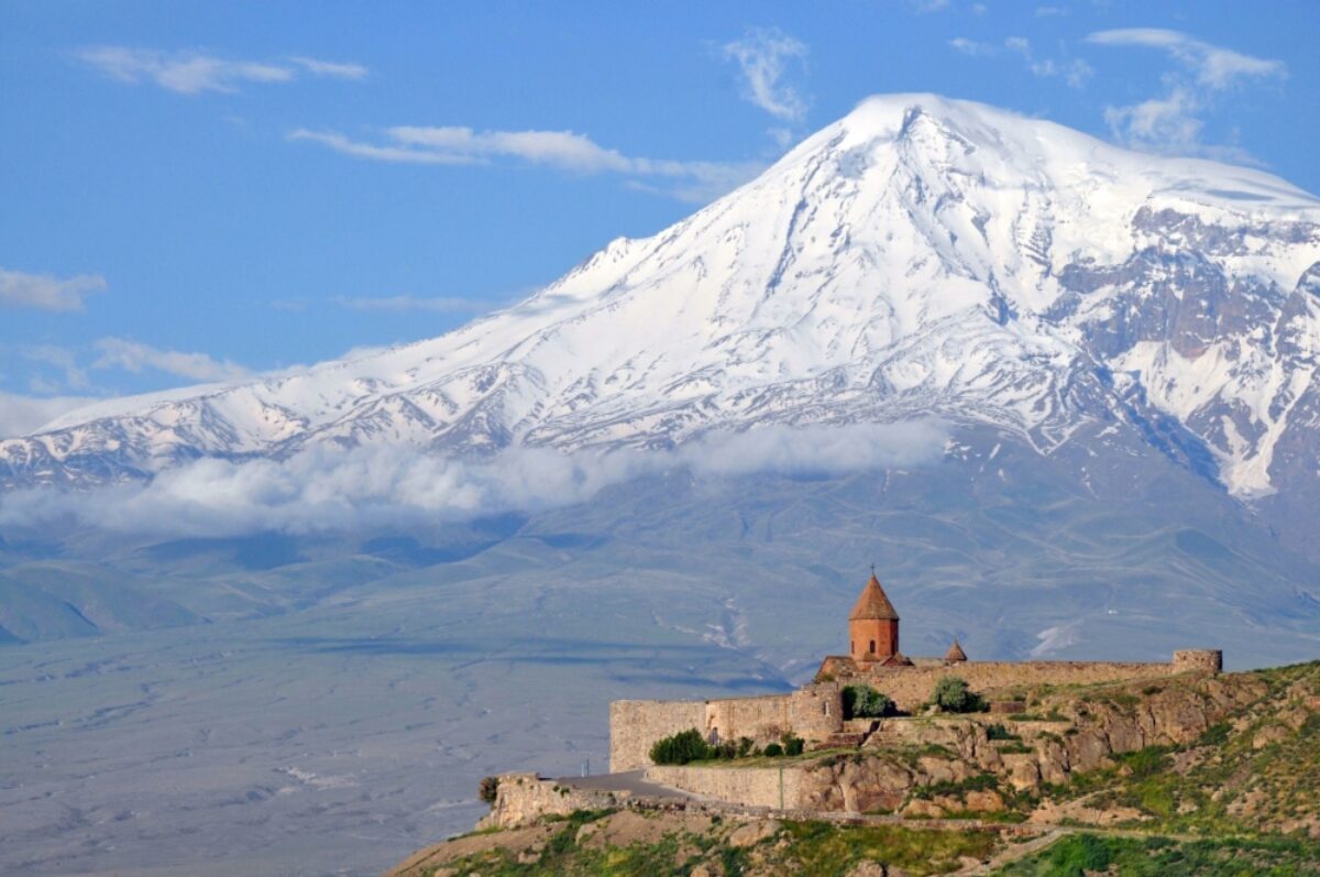 Armenia Ararat with khor Virap monastery