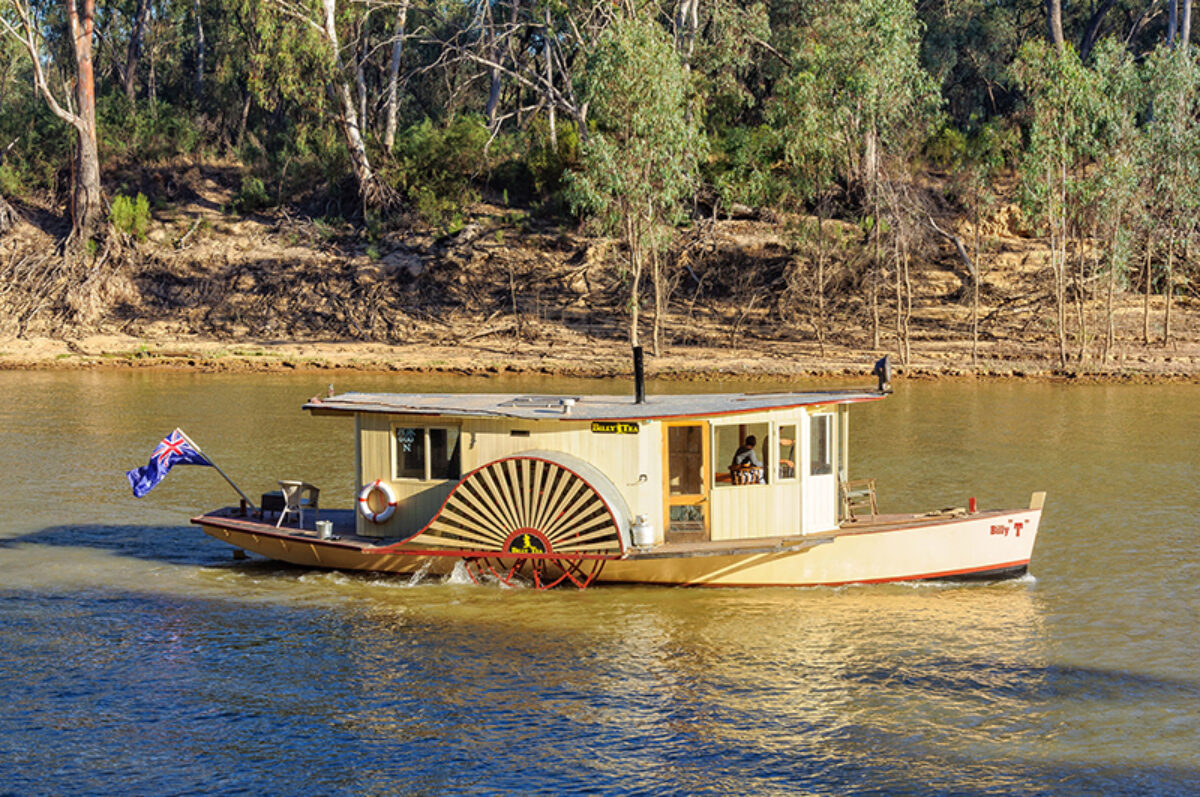 Aus Paddle Boat Billy Tea on the Murray River