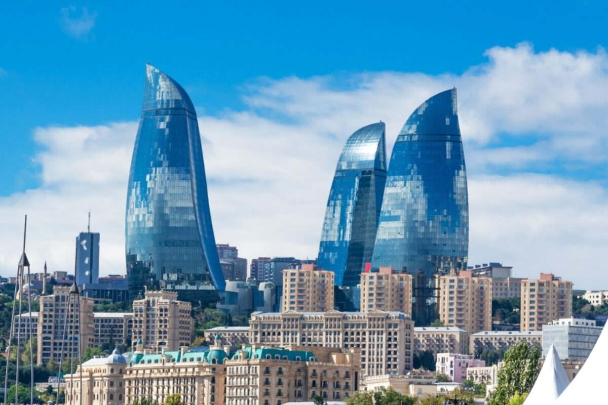 Azerbaijan Baku flametowers