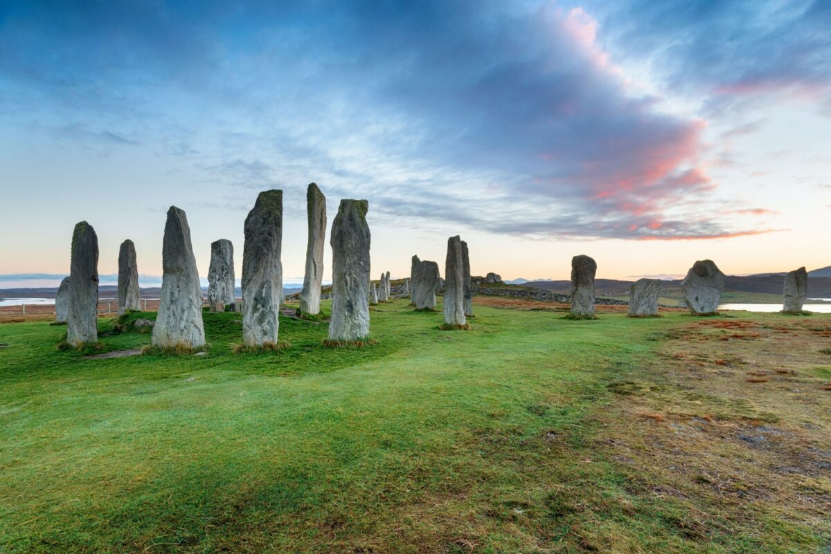 Calanais standing stones Isle of Lewis Scotland