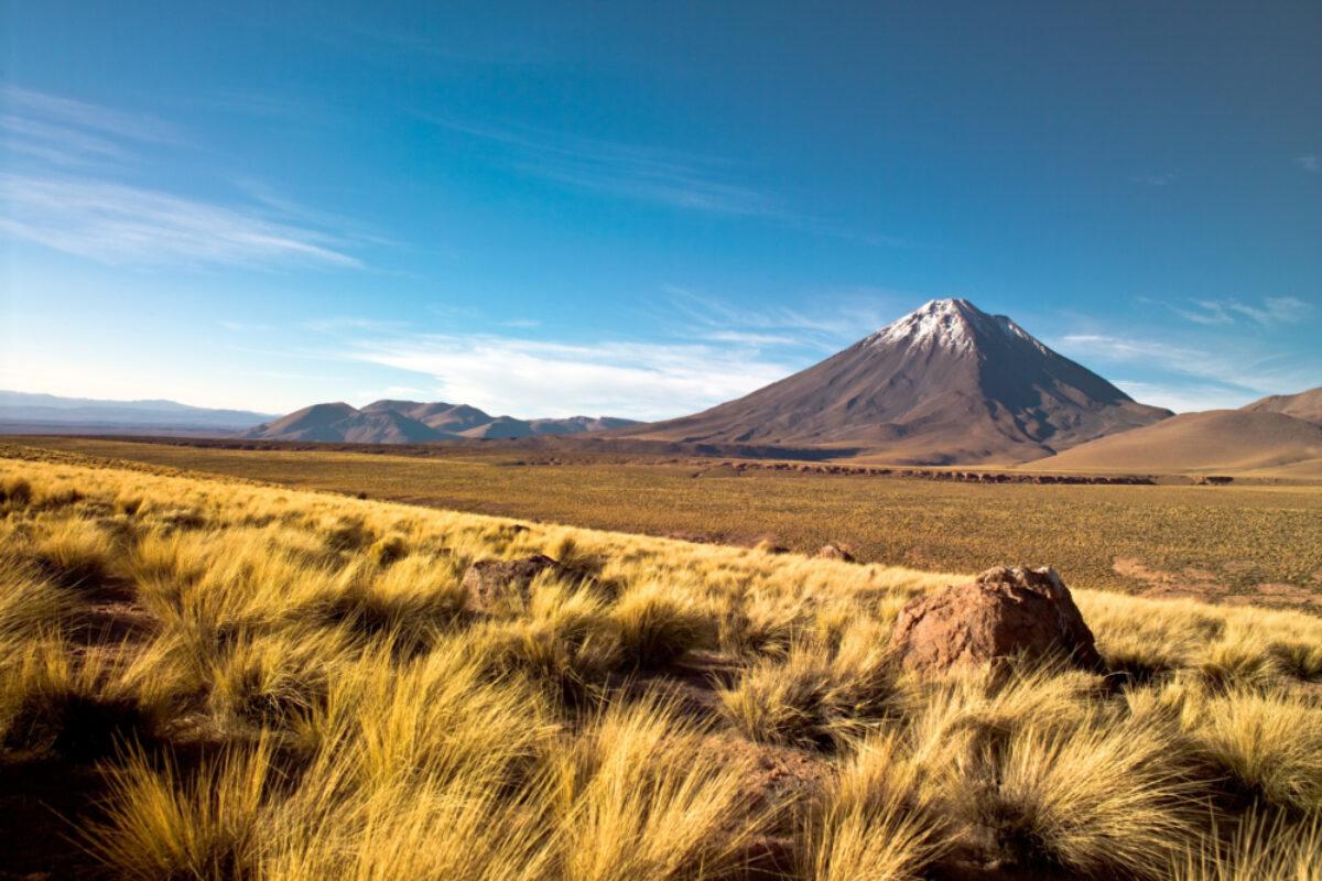 Chile atacama Licancabur volcano