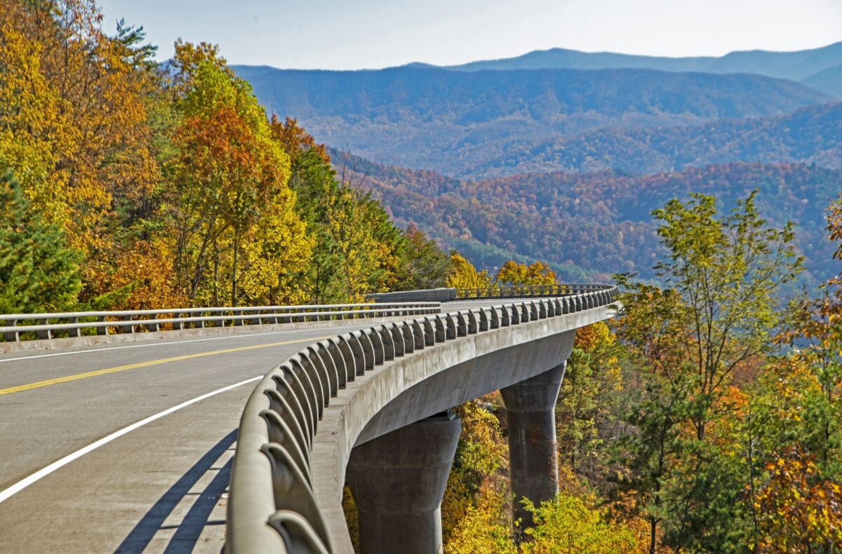 Foothills Parkway northern Great Smoky Mountains tennessee usa