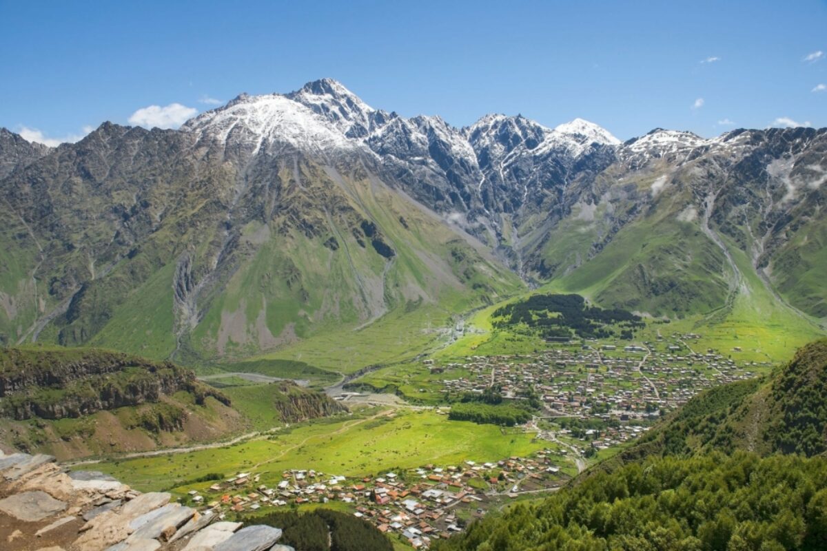 Georgia Caucasus Mountains Kazbegi region