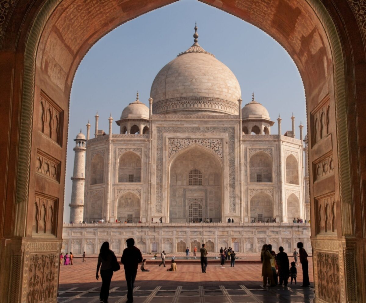 India Taj Mahal close up
