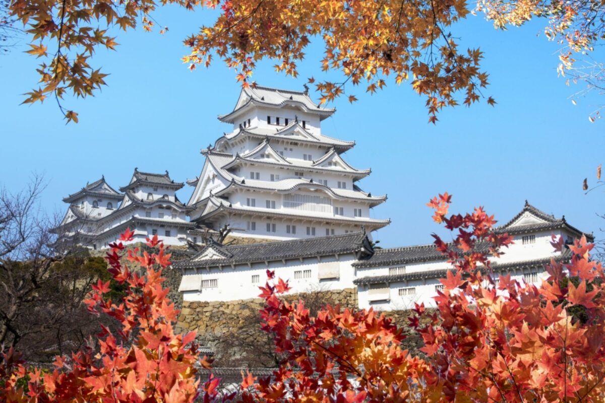 Japan Himeji castle autumn