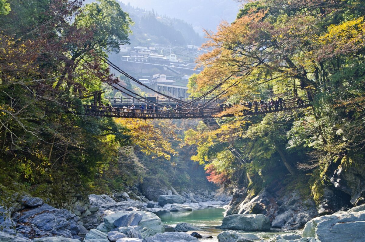Japan Iya valley Kazurabashi bridge