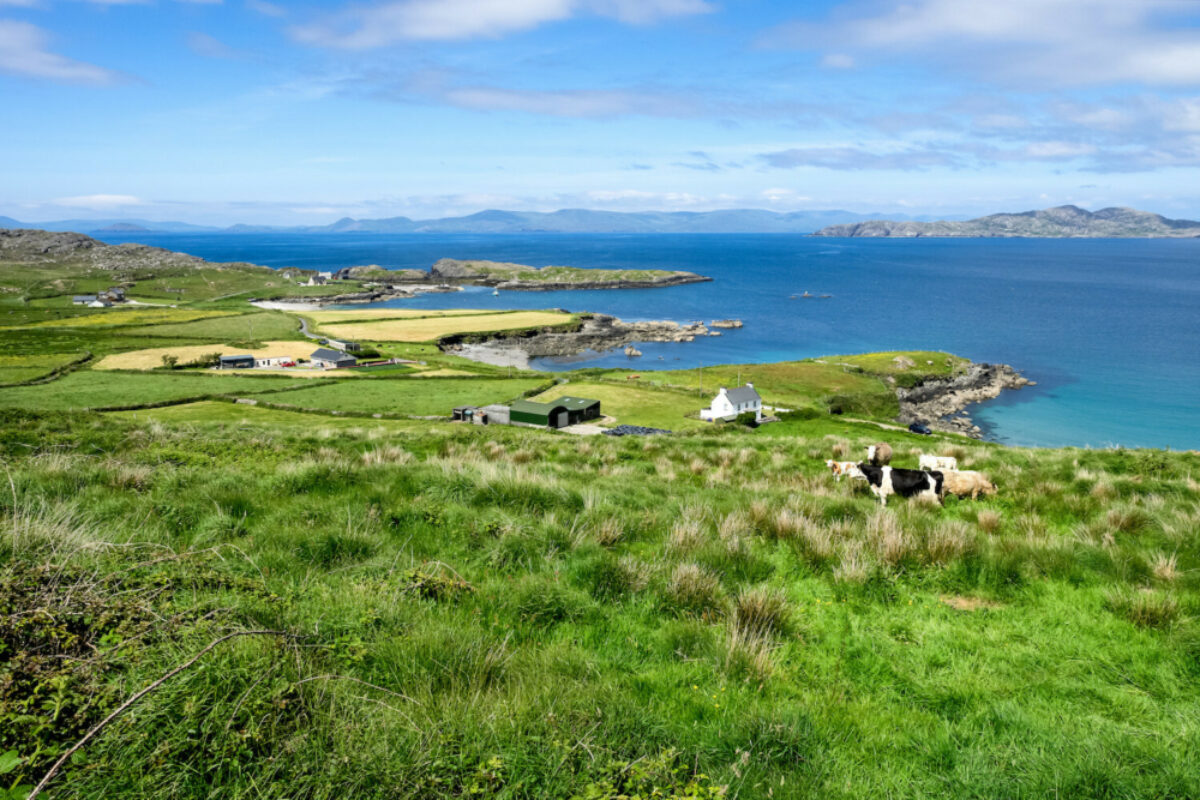 Landscape view in West Kerry Beara peninsula