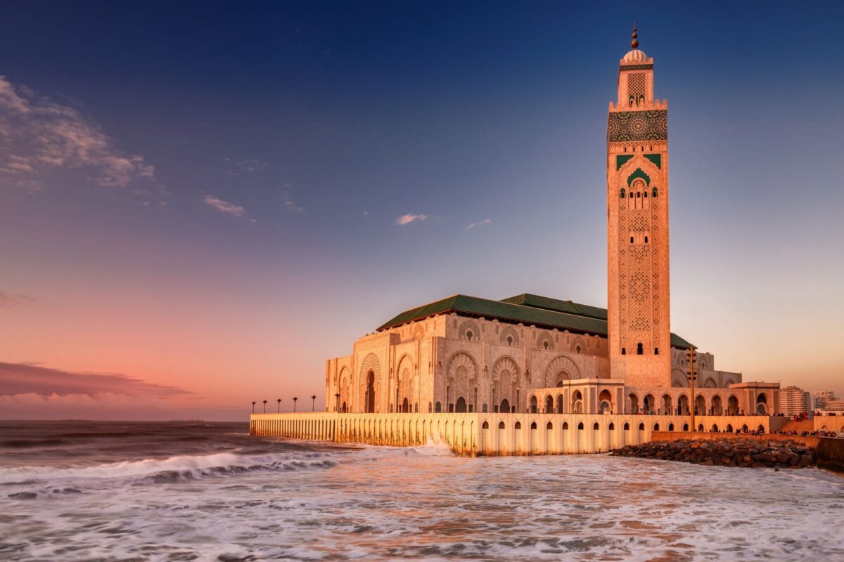 Morocco Casablanca The Hassan II Mosque largest mosque in Morocco