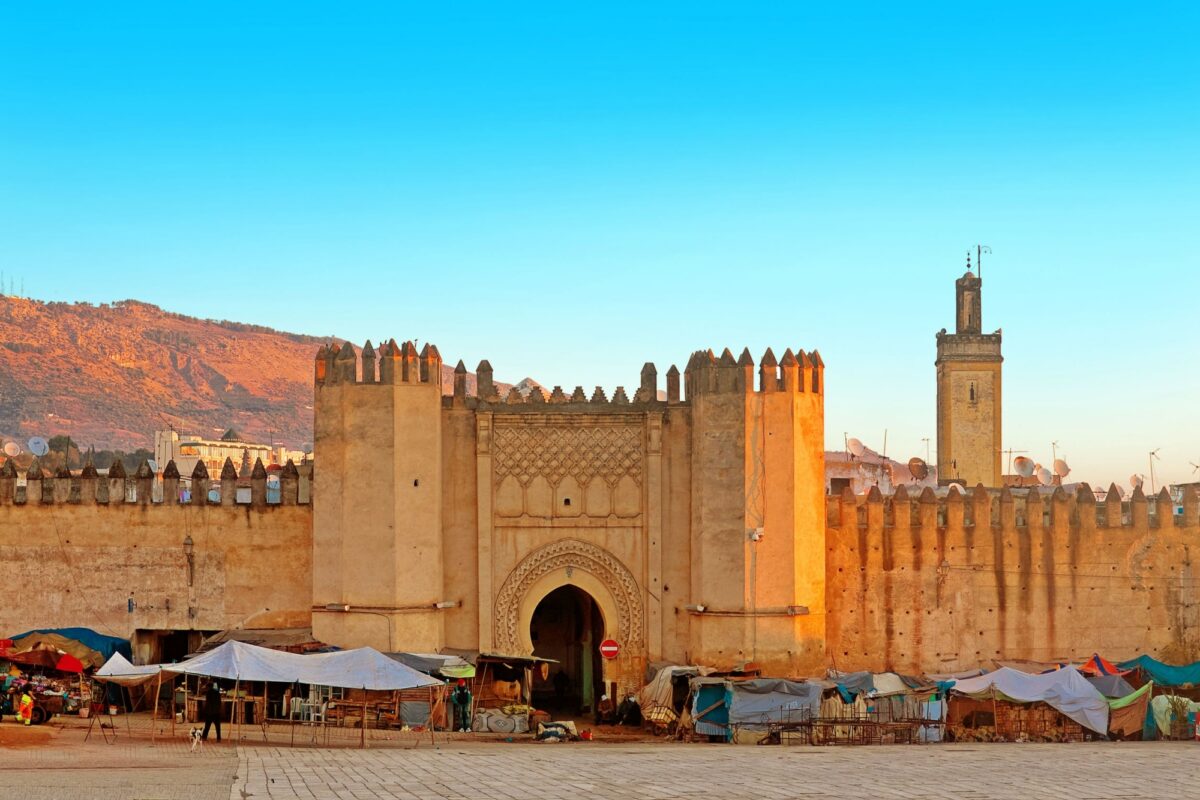 Morocco Fez Gate to ancient medina