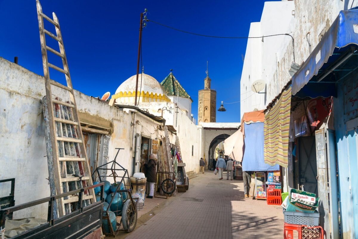Morocco Rabat On the street of old town Medina