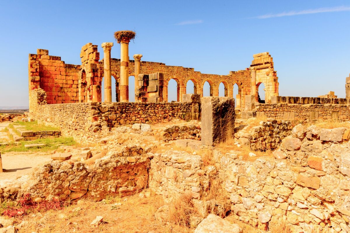 Morocco Volubilis an excavated Berber and Roman city