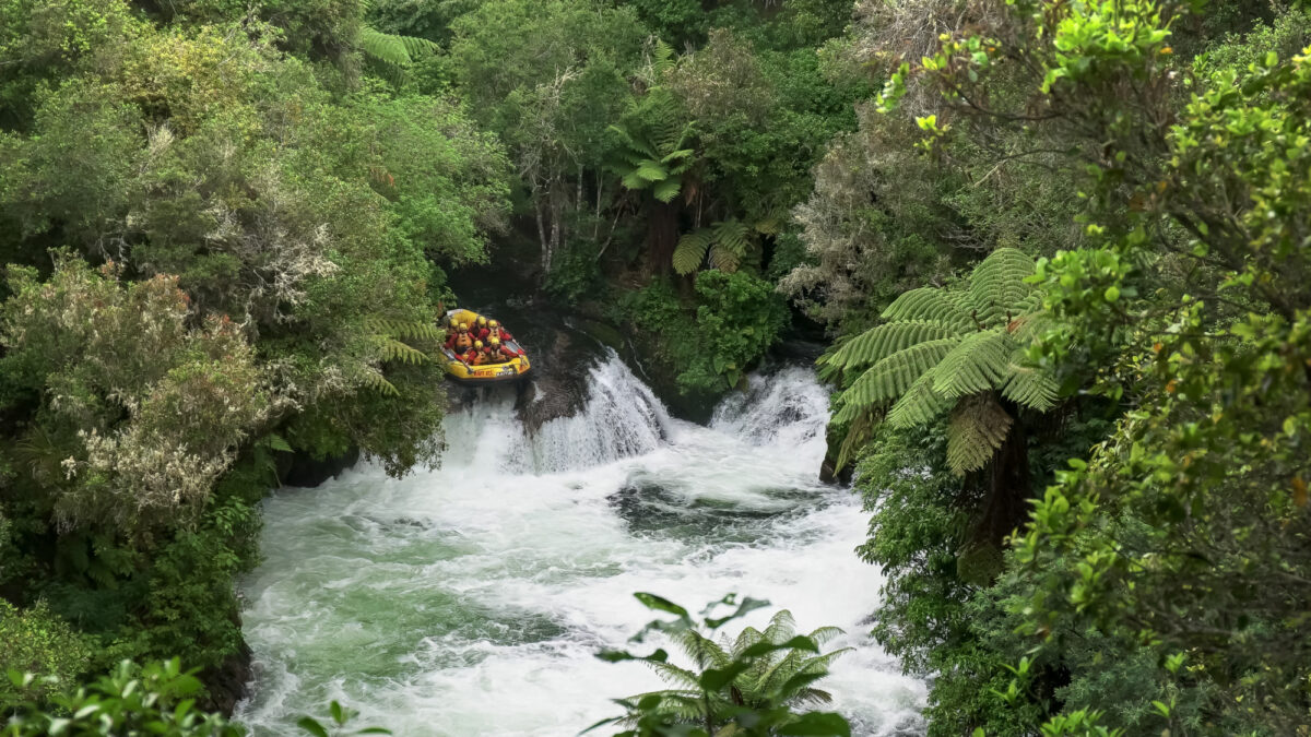 NZ Whitewater rafting Kaituna Falls Rotorua