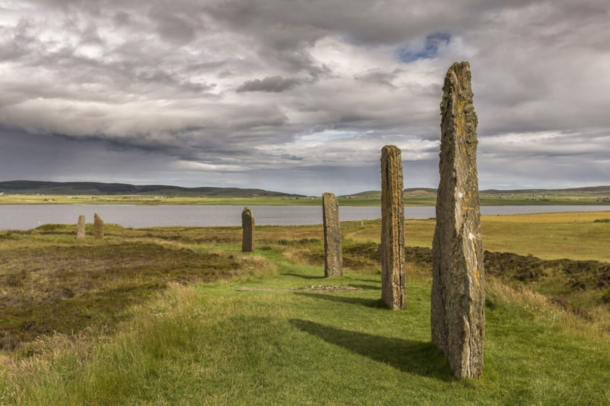 UK Ring Of Brodgar Orkney Scotland A neolithic stone circle and henge