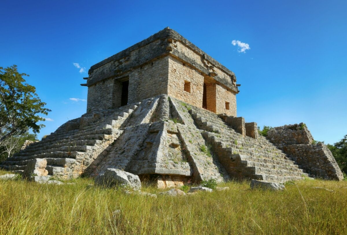 Sun temple Dzibilchaltún mexico